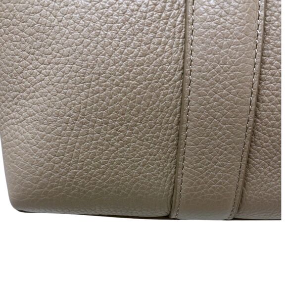 NWOT Cuyana Trapeze Top Handle Satchel Crossbody Strap Leather Stone Grey SAMPLE - Picture 8 of 14